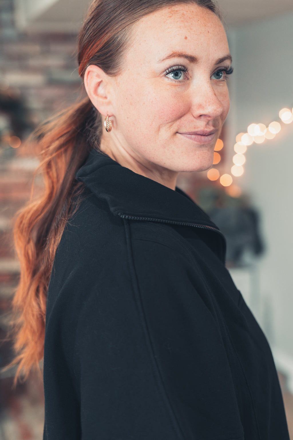 Oversized Half Zip Pullover