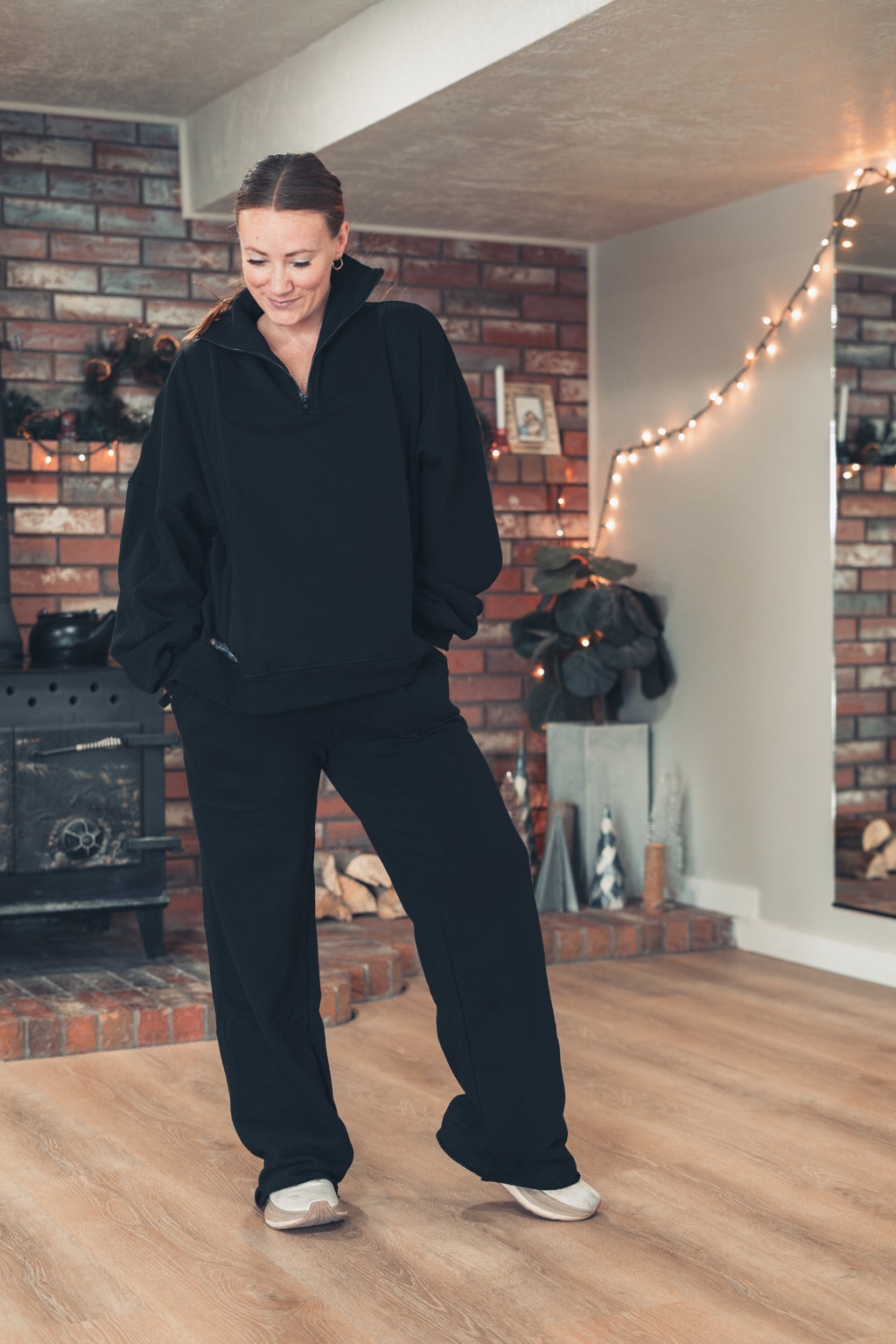 Oversized Half Zip Pullover