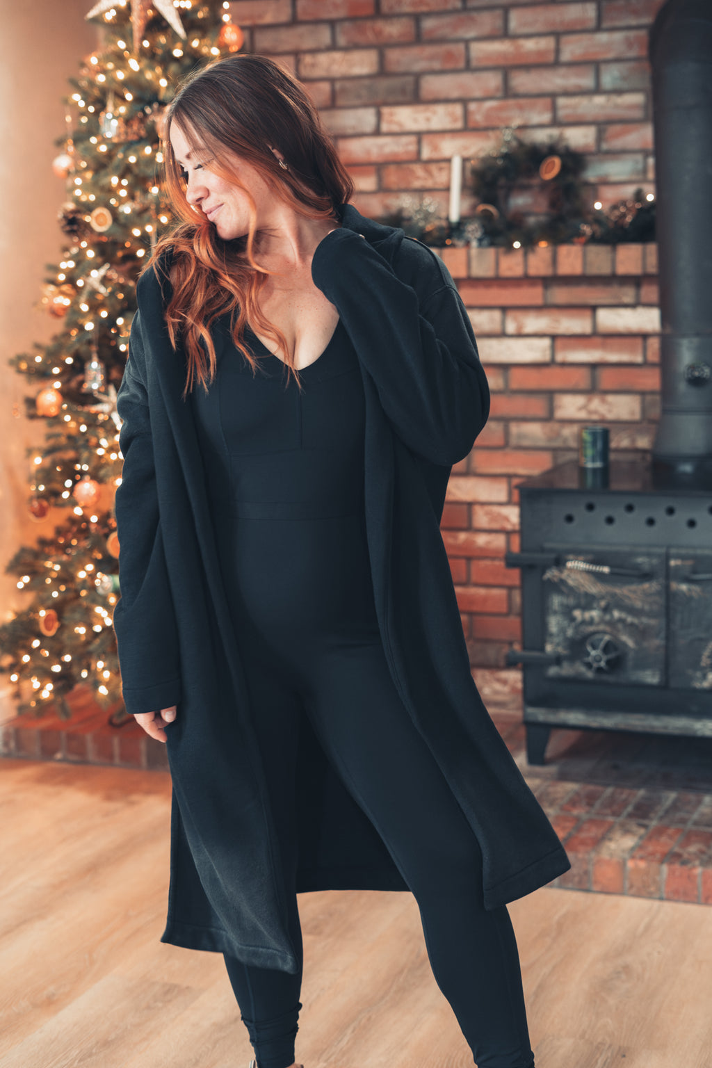 Longline Ombre Spray Cardigan