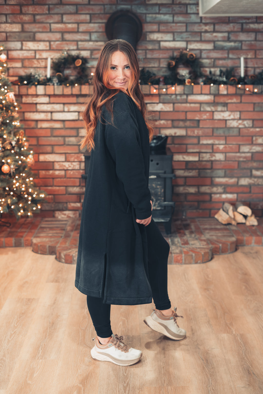 Longline Ombre Spray Cardigan