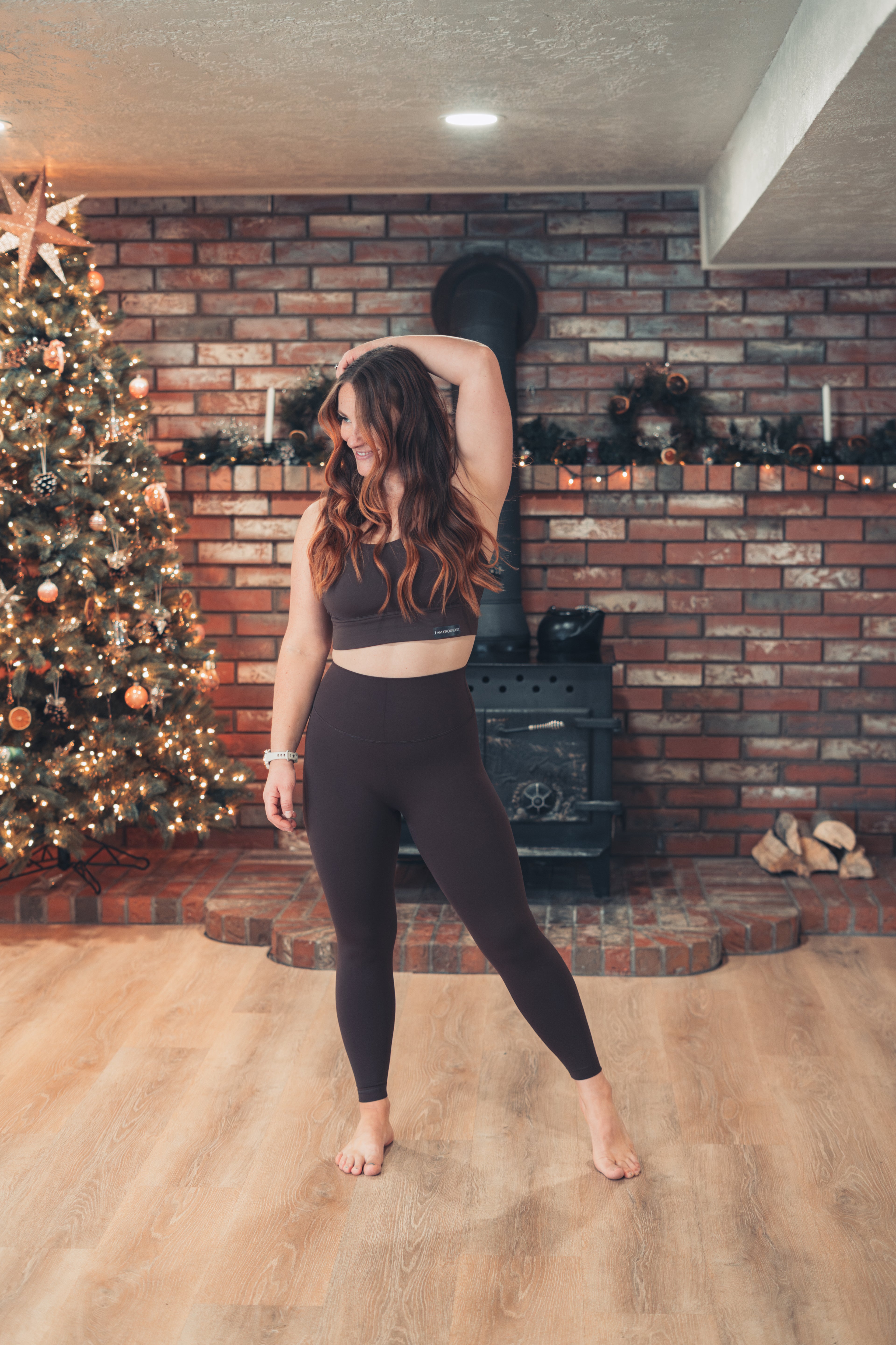 Grounded Strappy Back Sports Bra